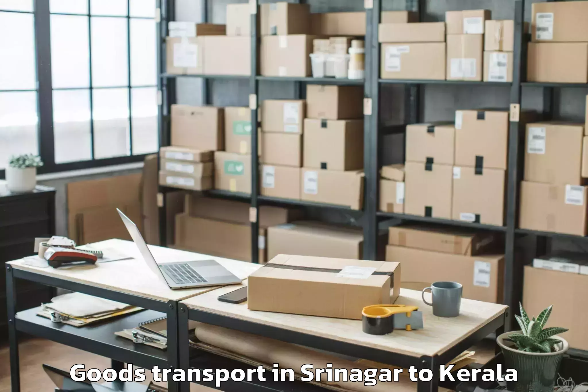 Hassle-Free Srinagar to Muvattupula Goods Transport